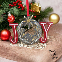 Load image into Gallery viewer, Joy Nativity Painted Ornament