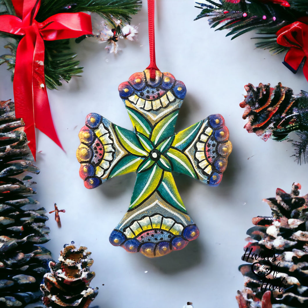 Cross Ornament - Multi Color