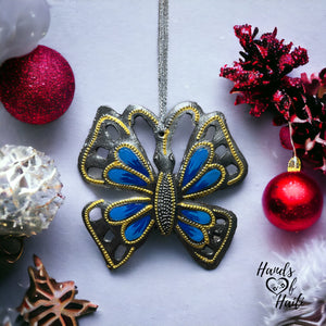 Butterfly Ornament - Blue