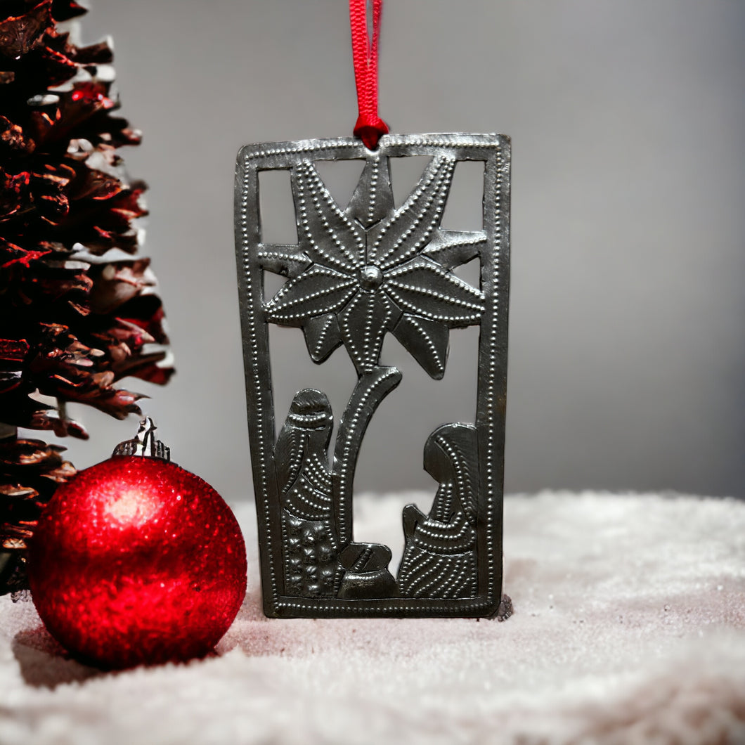 Rectangle Nativity Ornament
