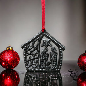 Nativity House Ornament