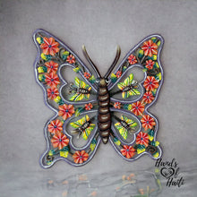 Load image into Gallery viewer, Butterfly Orange Sunflower Flowers 3-D Wings