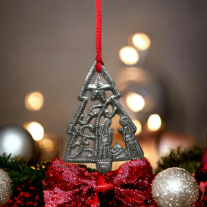 Christmas Tree Nativity Ornament