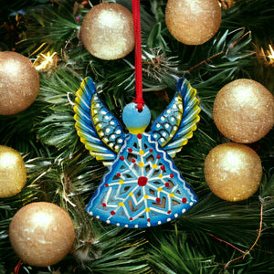 Angel Snowflake Ornament - Painted