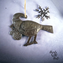 Load image into Gallery viewer, Santa Hat Bird Dove Ornament