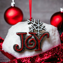Load image into Gallery viewer, Joy Snowflake Ornament - Painted