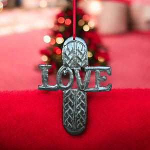 Love Cross Ornament