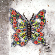 Load image into Gallery viewer, Butterfly Orange Sunflower Flowers 3-D Wings