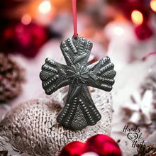 Load image into Gallery viewer, Cross Ornament - Sunflower