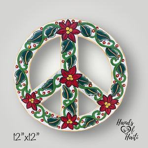 Peace Sign - White Flowers