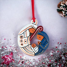Load image into Gallery viewer, Nativity Ornament - Blue White