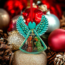 Load image into Gallery viewer, Painted Angel Nativity Ornament