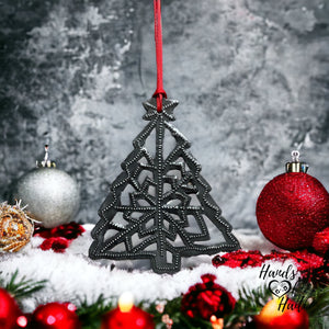 Christmas Tree Snowflake Ornament