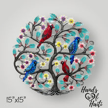 Load image into Gallery viewer, Cardinal and Blue Jay Tree - 15”