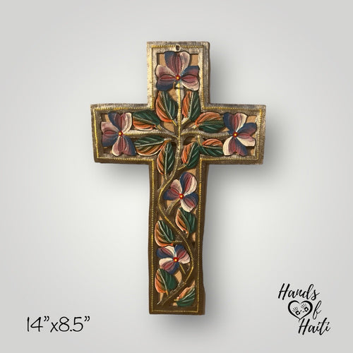 Swirl Flower Cross