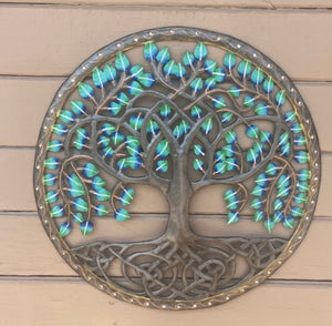 Blue / Teal Multi Color Tree of Life 22”