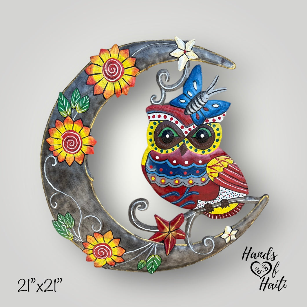 Owl in the Moon - Large