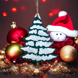 Painted Christmas Tree Ornament