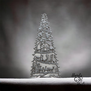 Christmas Tree Nativity - 23” Hanging