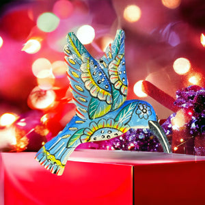 Hummingbird Blue Ornament