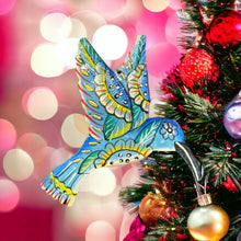 Load image into Gallery viewer, Hummingbird Blue Ornament