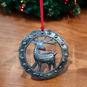 Reindeer Circle Ornament