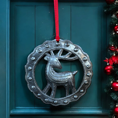 Reindeer Circle Ornament