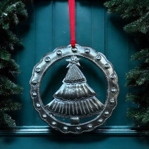 Christmas Tree Circle Ornament