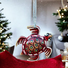 Load image into Gallery viewer, Turtle  Ornament - Red