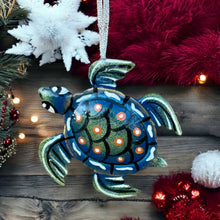 Load image into Gallery viewer, Turtle Ornament - Blue