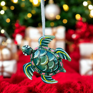 Turtle Ornament - Green
