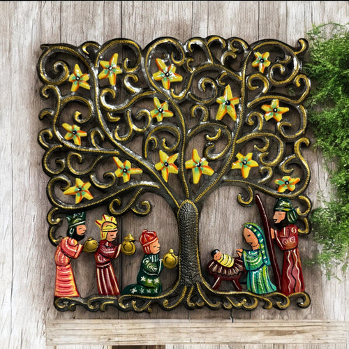 Nativity Hanging Yellow Stars