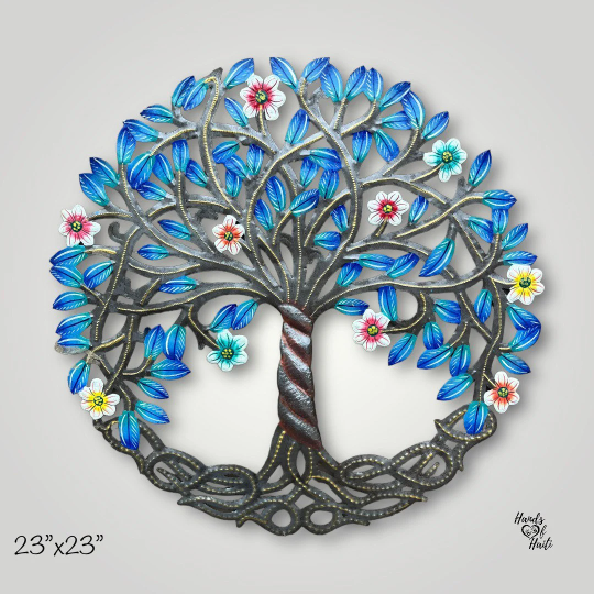 Tree of Life with Flowers - Large 23”