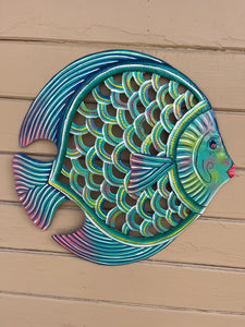 Multi Color Blue 22” Fish