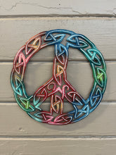 Load image into Gallery viewer, Zig Zag Peace Sign - Painted