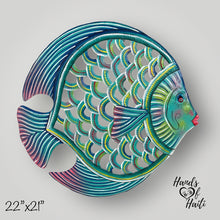 Load image into Gallery viewer, Multi Color Blue 22” Fish