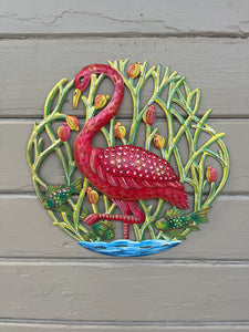 Flamingo with Fish - Small