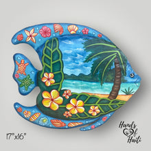 Load image into Gallery viewer, Fish Floral Beach Palm Tree - Medium