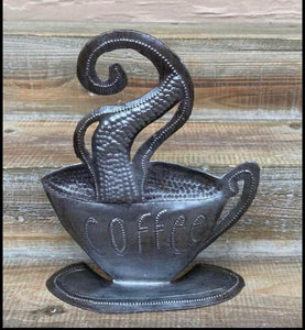 Coffee Cup Freestanding - Single Swirl