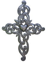 Load image into Gallery viewer, Heart Cross