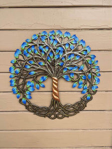Blue Painted Tree of Life 23”