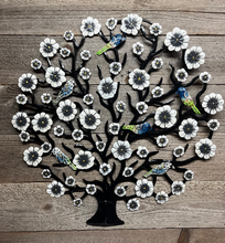 Load image into Gallery viewer, Dogwood Floral Tree of Life with Birds 23”