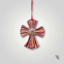 Load image into Gallery viewer, Cross Ornament - Red