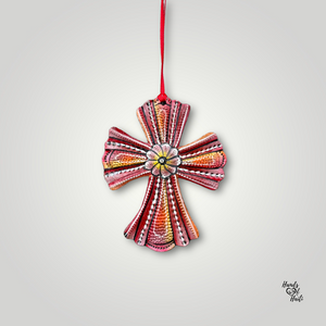 Cross Ornament - Red