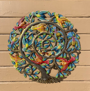 Tree of Life Swirly with Birds 23”