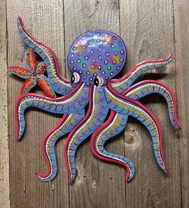 Purple Multi Color Octopus