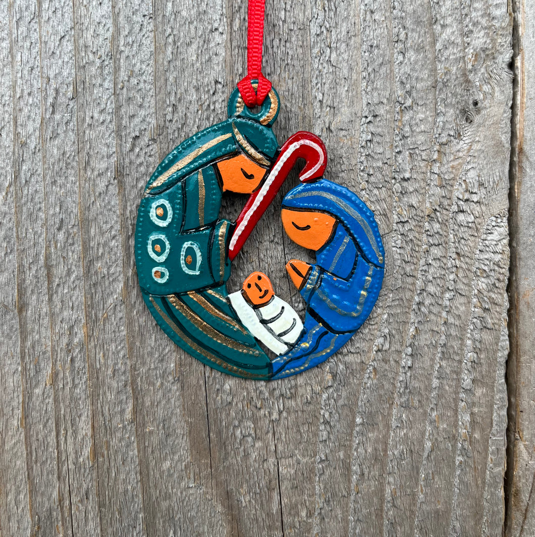 Nativity Ornament - Blue Green