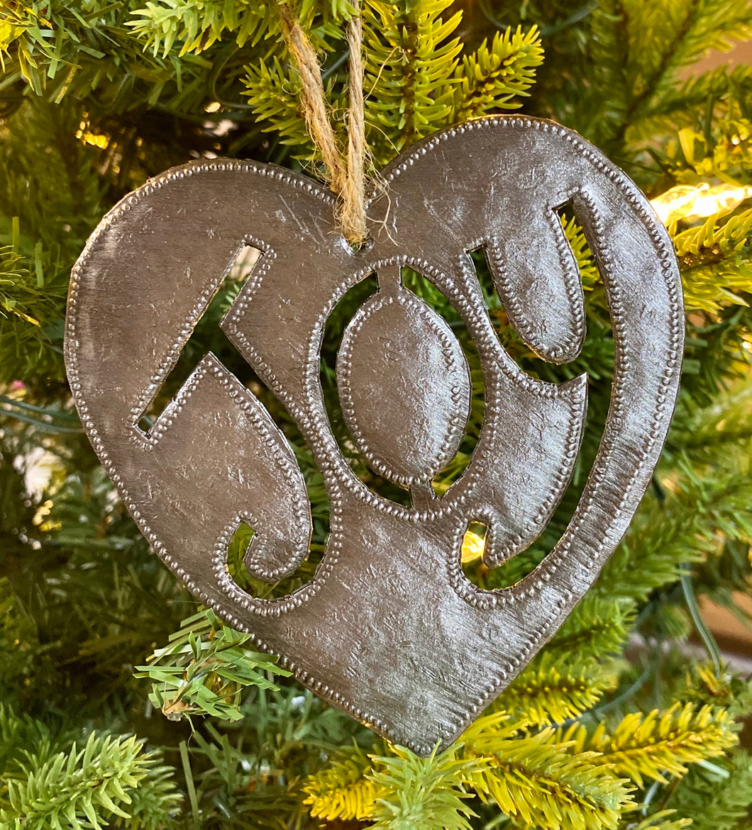 Joy Heart Ornament