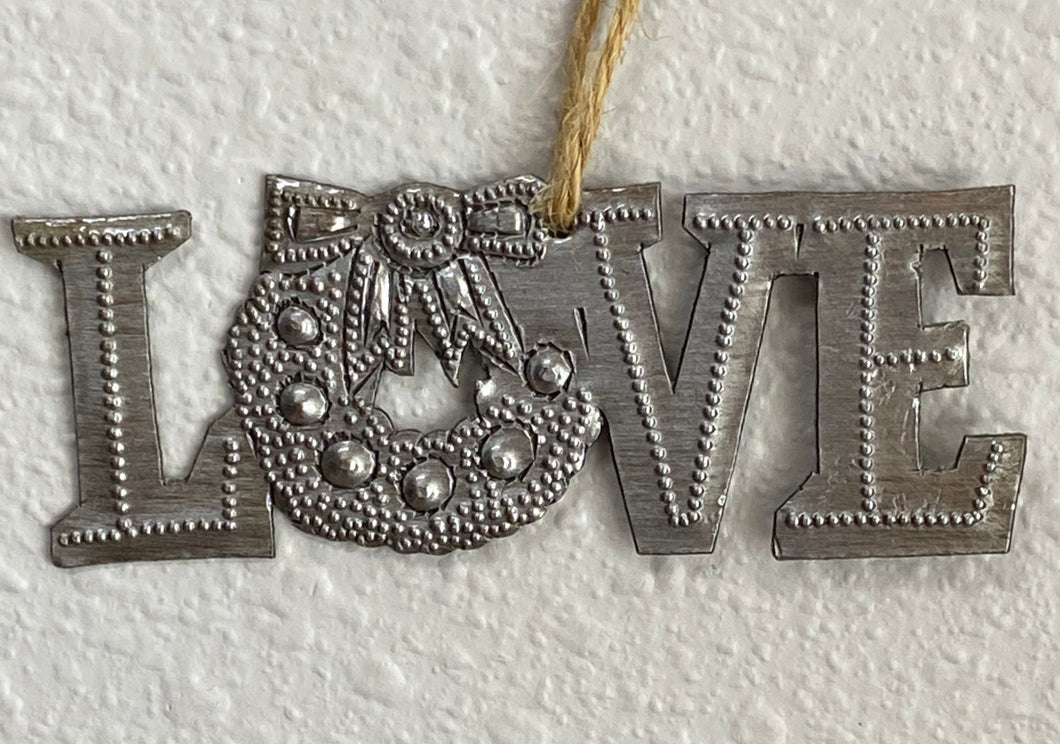 Love Wreath Ornament
