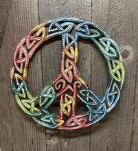 Load image into Gallery viewer, Zig Zag Peace Sign - Painted